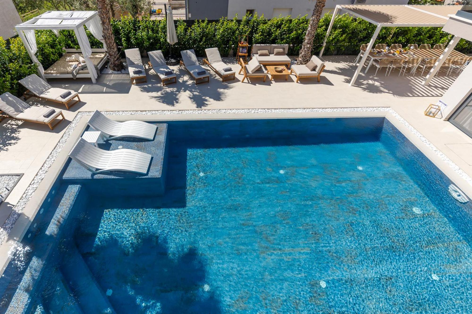 Luxury Villa My Wish With Pool Каштел-Стари Экстерьер фото