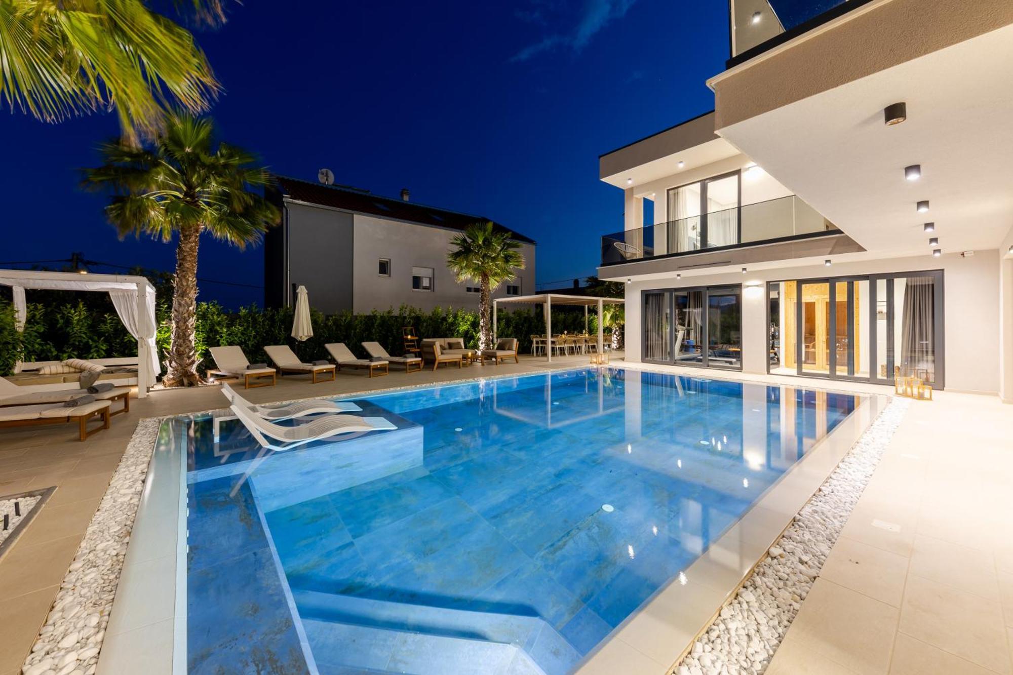 Luxury Villa My Wish With Pool Каштел-Стари Экстерьер фото